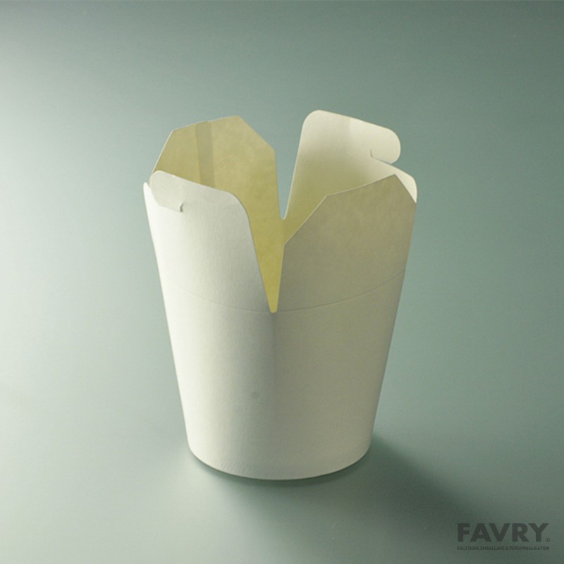 Boîte à pâte ronde carton blanc 780 ml | Favry
