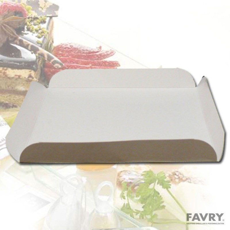 Carré Raine carton blanc 11 x 11 cm | Favry