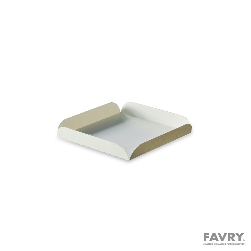 Assiette carton blanc 15 x 15 cm | Favry