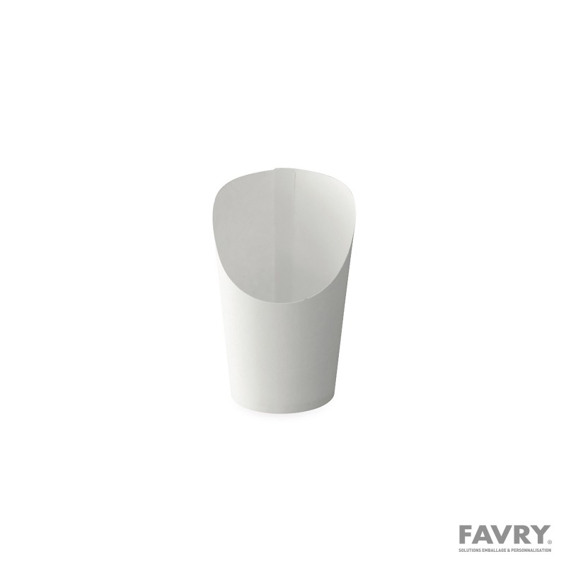Pot wrap carton blanc 150 g Ø8 x 12 cm | Favry