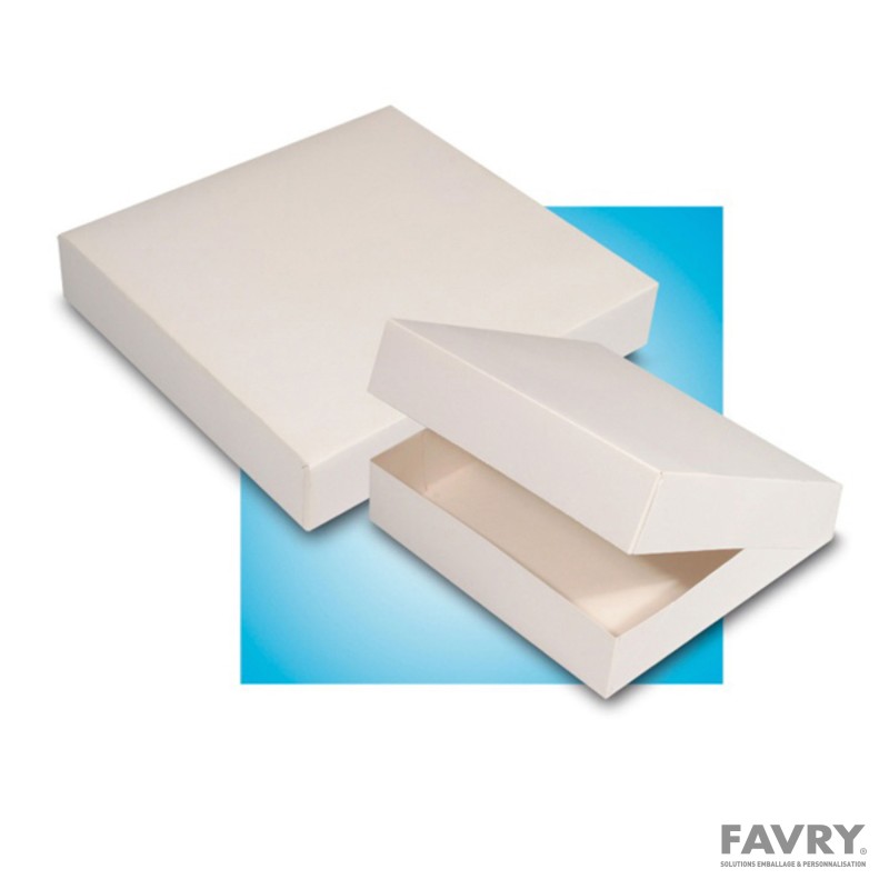 Boîte pâtissière blanche 16 x 8 cm | Favry