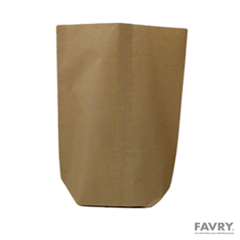 Sac écorné kraft brun 250x385 mm | Favry Emballage