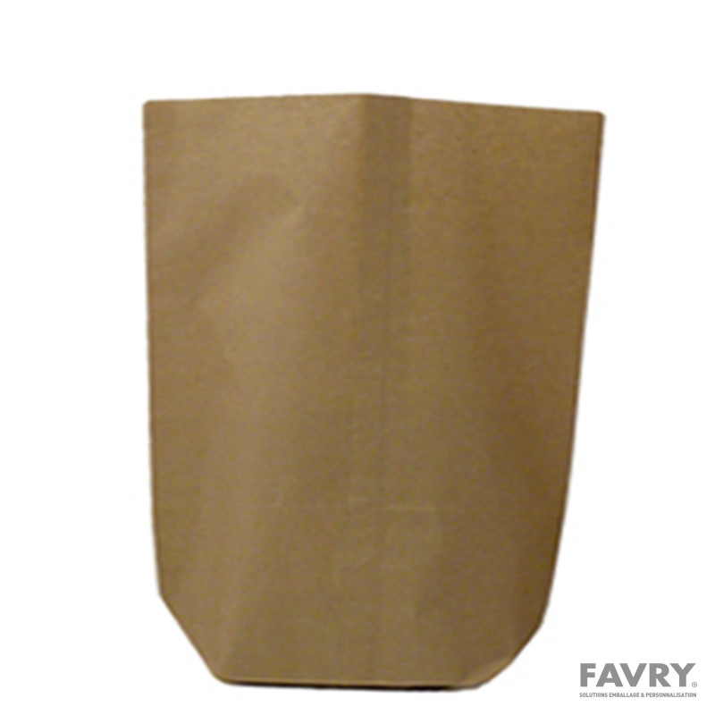 Sac écorne double kraft brun 330 x 490 mm | Favry