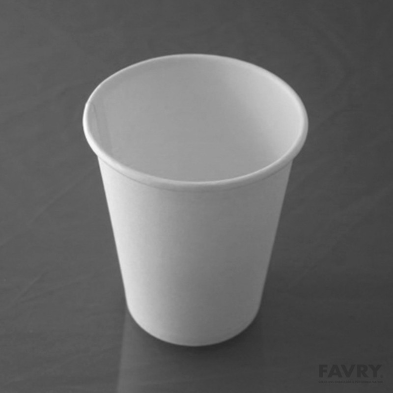 Gobelet carton blanc 25 cl | Favry Emballage