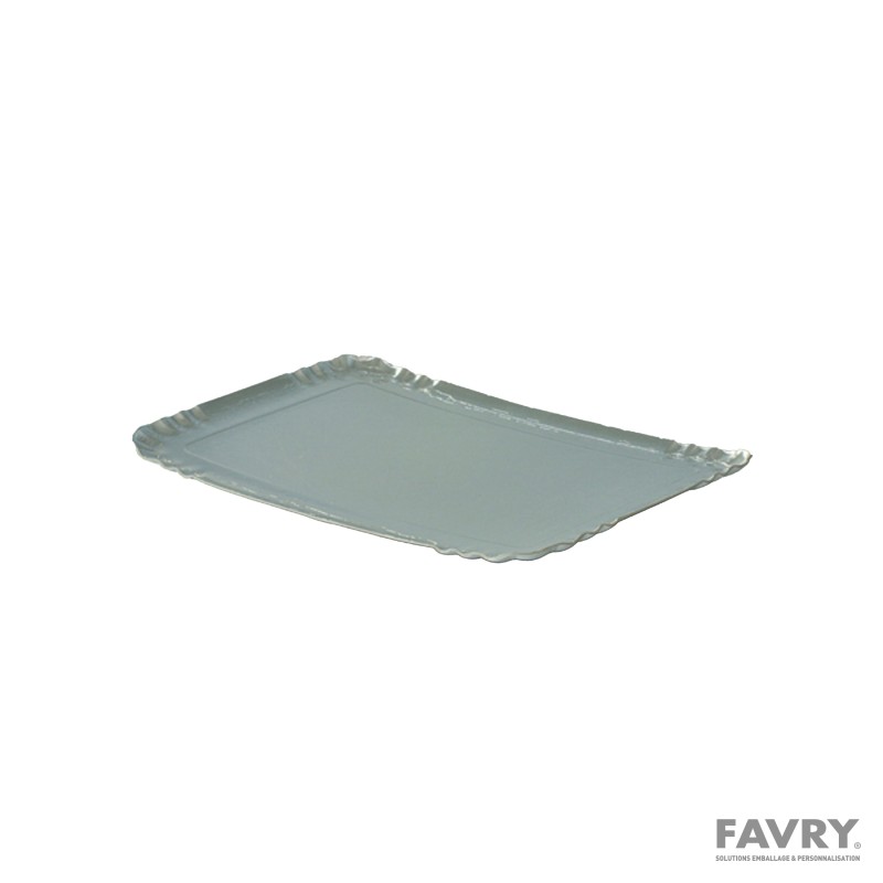 Plateau traiteur argent 19 x 28 cm | Favry