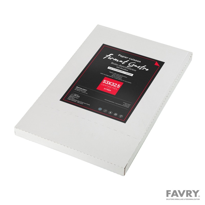 Papier cuisson silicone 53 x 32,5 cm | Favry
