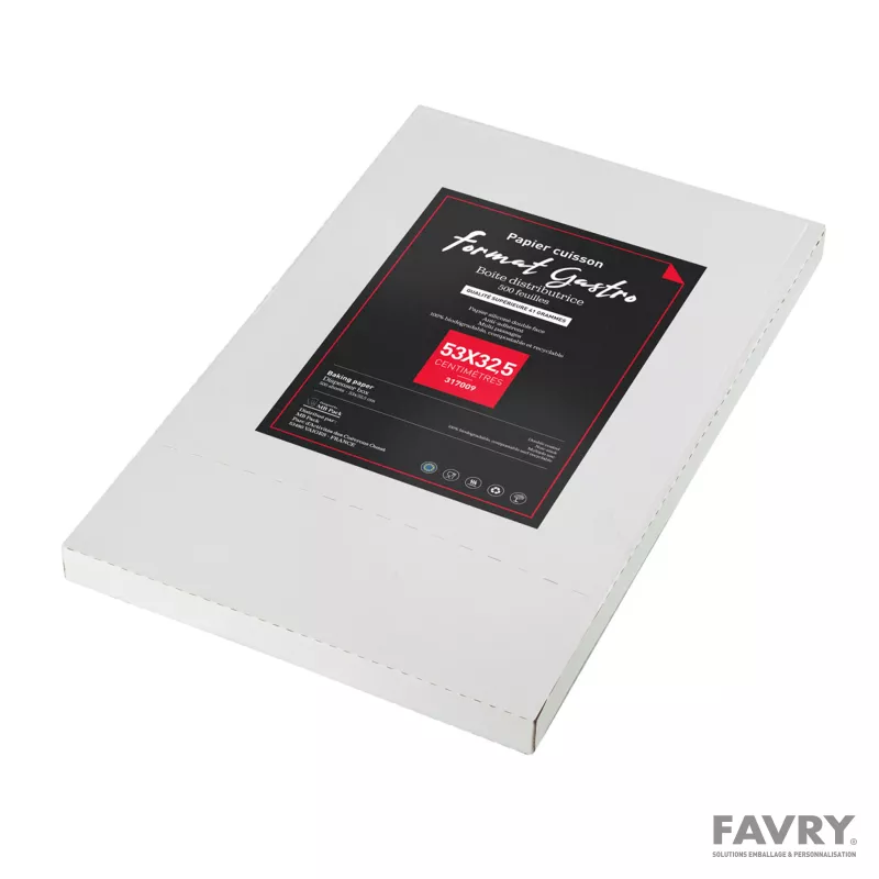 Papier cuisson silicone 53 x 32,5 cm | Favry
