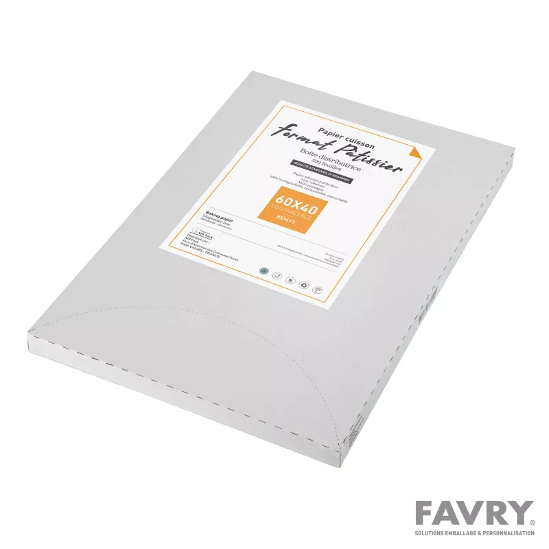 Papier cuisson silicone blanc 60 x 40 cm | Favry