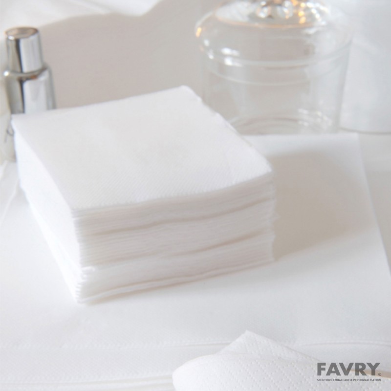 Serviette ouate 2 plis 30 × 30 cm | Favry