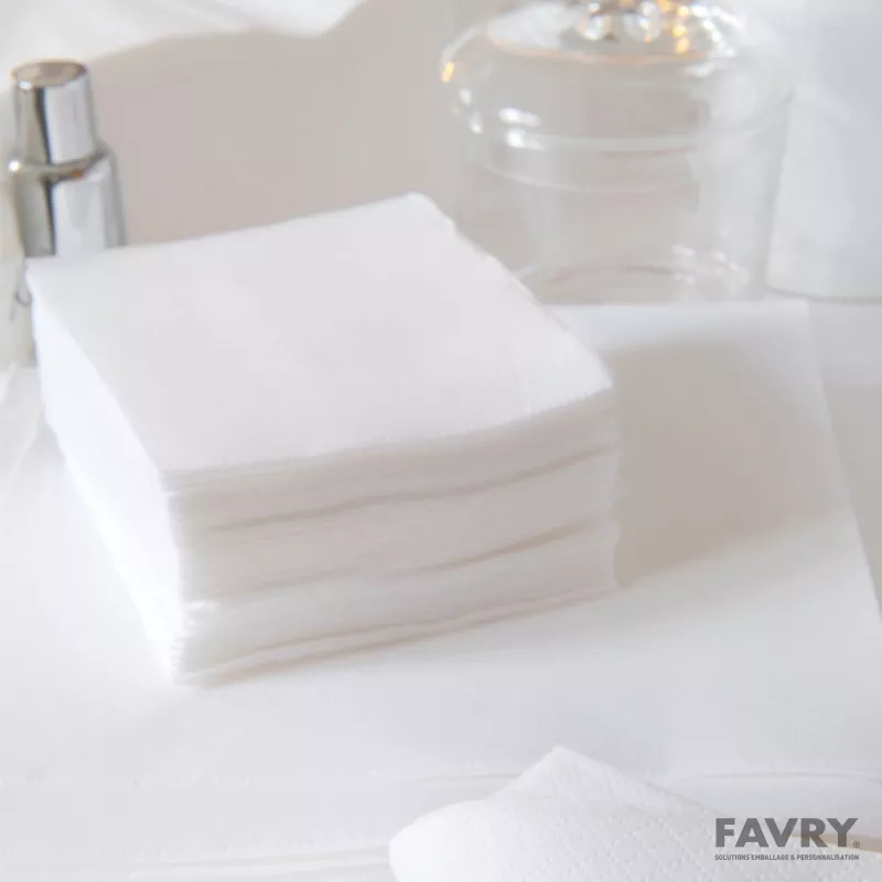 Serviette ouate 2 plis 30 × 30 cm | Favry