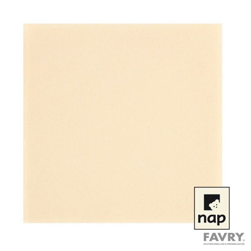 Nappe ronde intissée ivoire 2,40 m | Favry