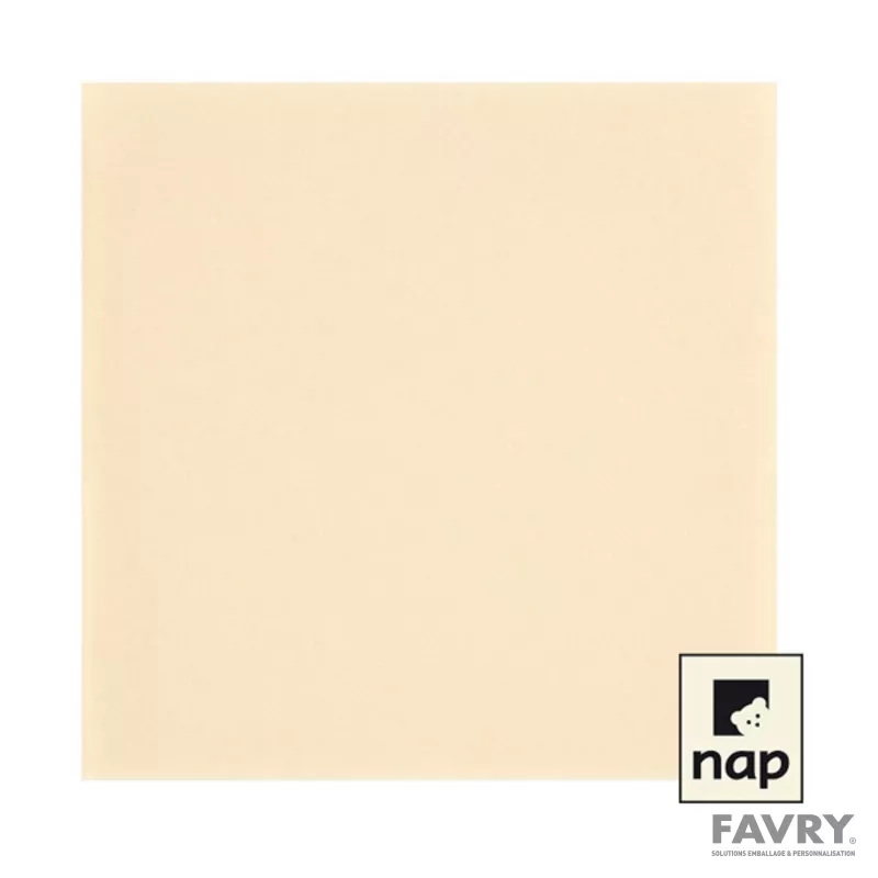 Nappe ronde intissée ivoire 2,40 m | Favry