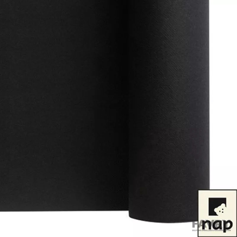 Nappe intissée 1,20 × 50 m noir ébène | Favry