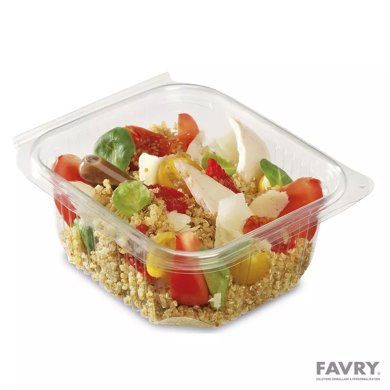 Barquette RPET 250 g avec couvercle | Favry