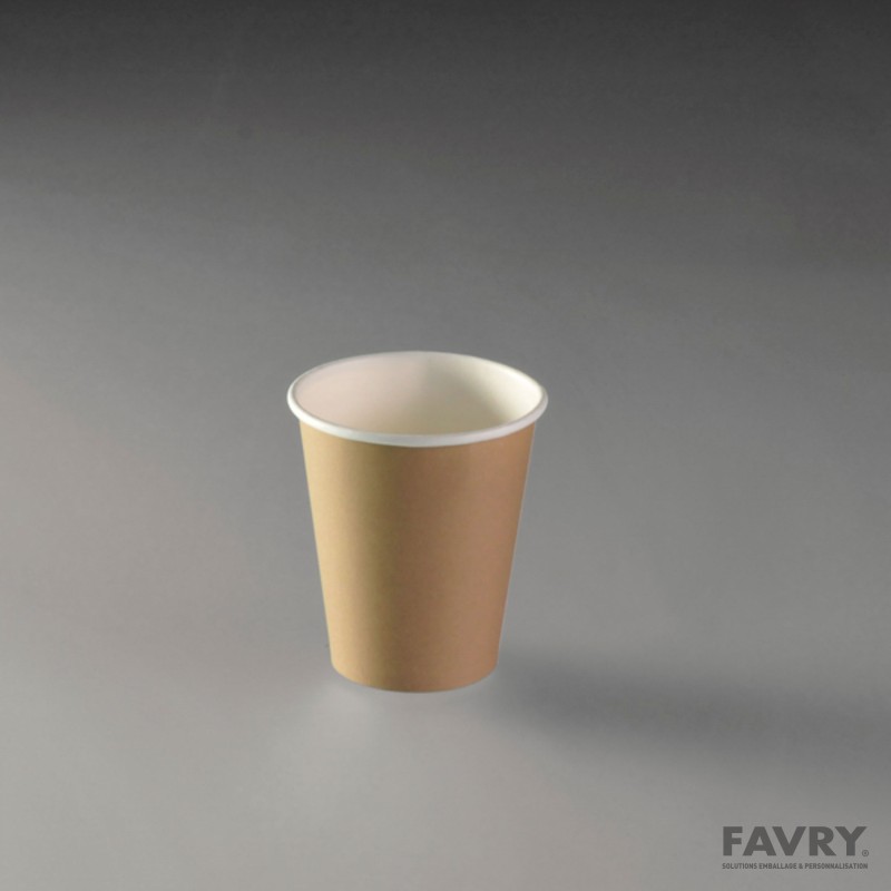 Gobelet carton brun 17,5 cl Ø70 mm | Favry