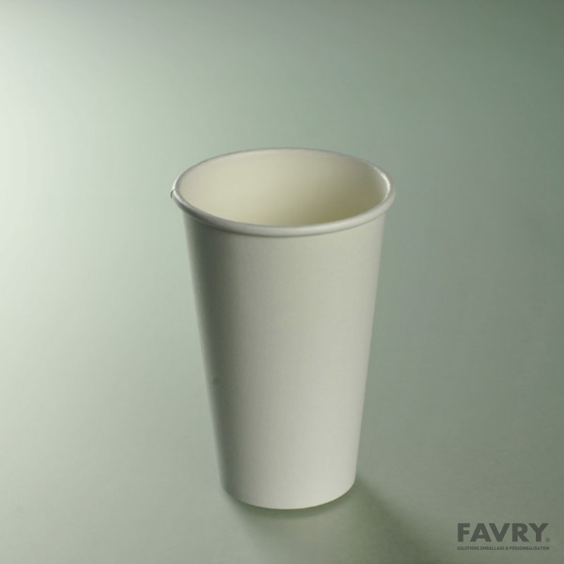 Gobelet carton blanc 30-35 cl Ø80 mm | Favry