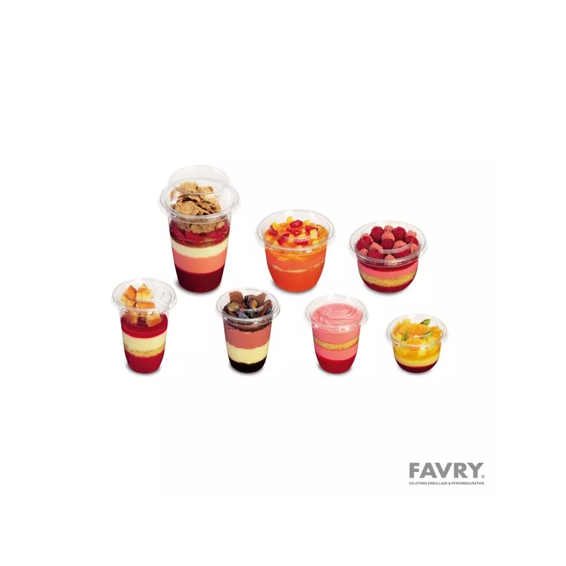 Insert coupe Delipack RPET Ø83,5 × H22 mm 80 ml
