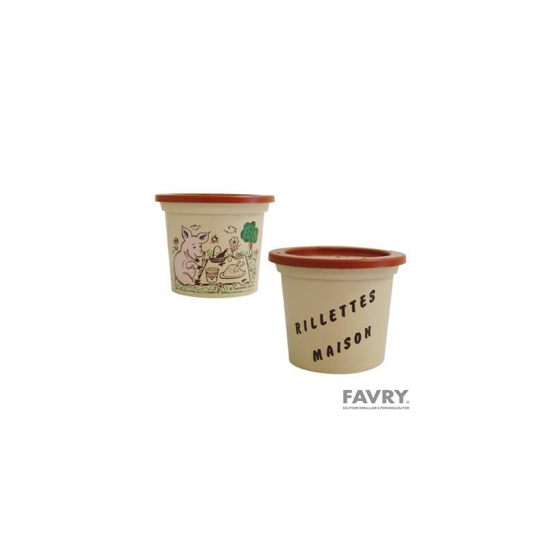 Pot rillettes 25 cl avec couvercle | Favry