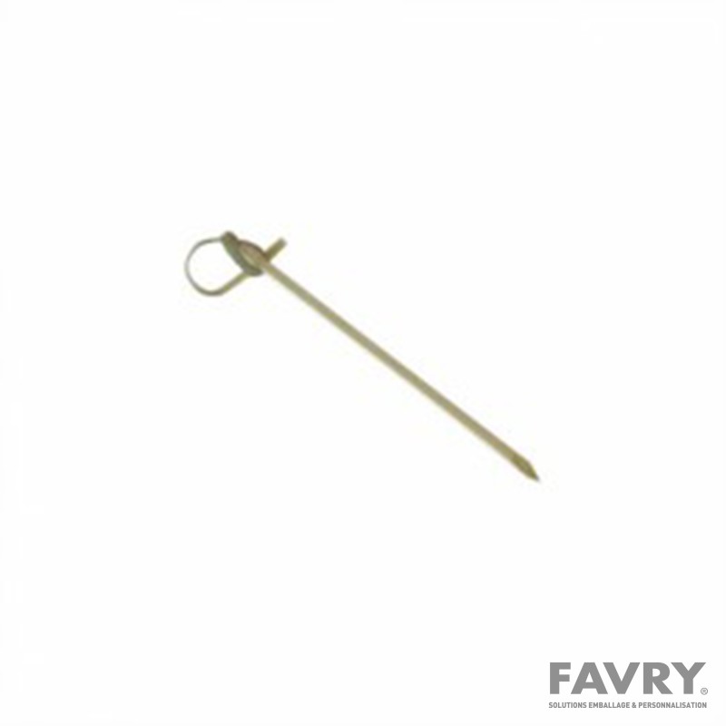 Pique bambou boucle 150 mm – 100 unités | Favry