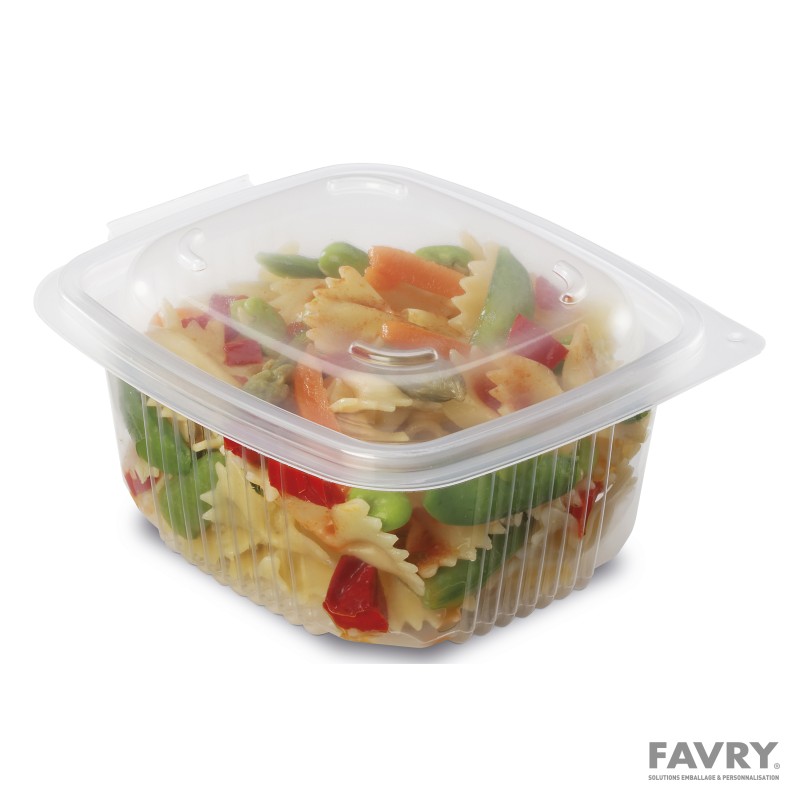 Barquette à couvercle charnière Ondipack 500 g