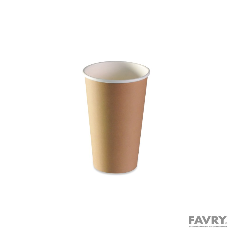 Gobelet carton brun 45 cl Ø90 mm | Favry