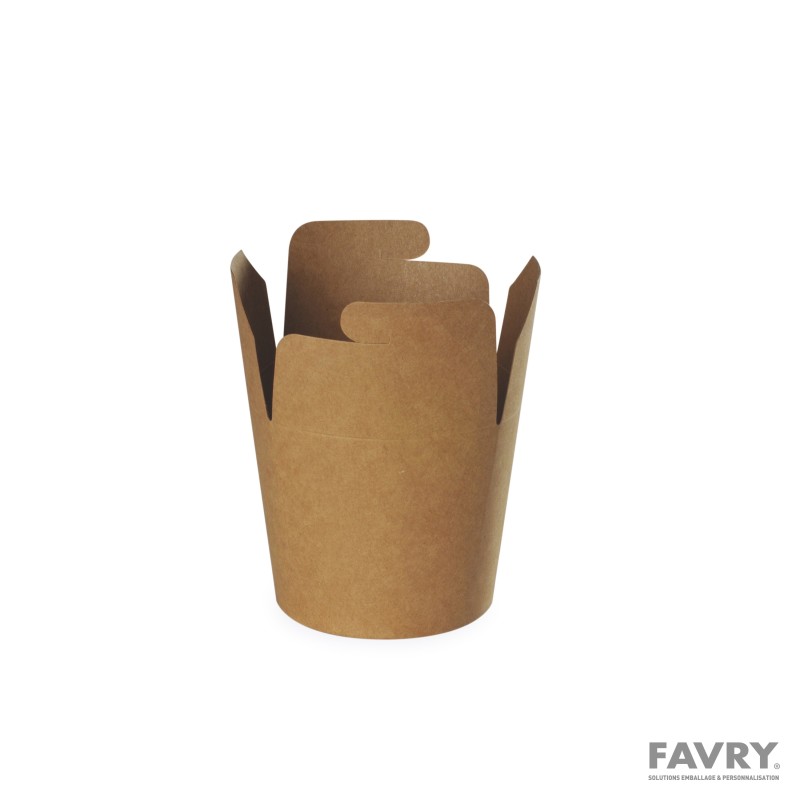Boîte à pâte ronde carton brun 780 ml | Favry