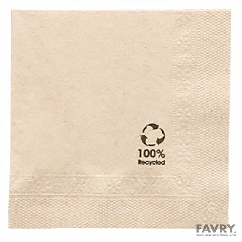 Serviette ouate 2 plis 20 x 20 cm | Favry