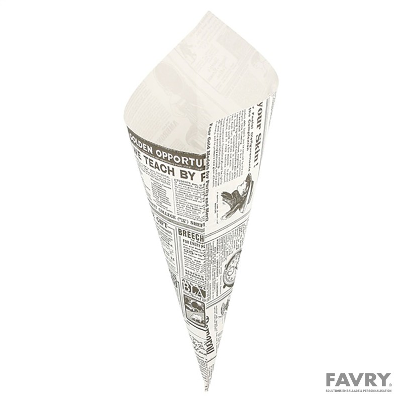Sachet en pointe frite Times 29,5 × 21 cm