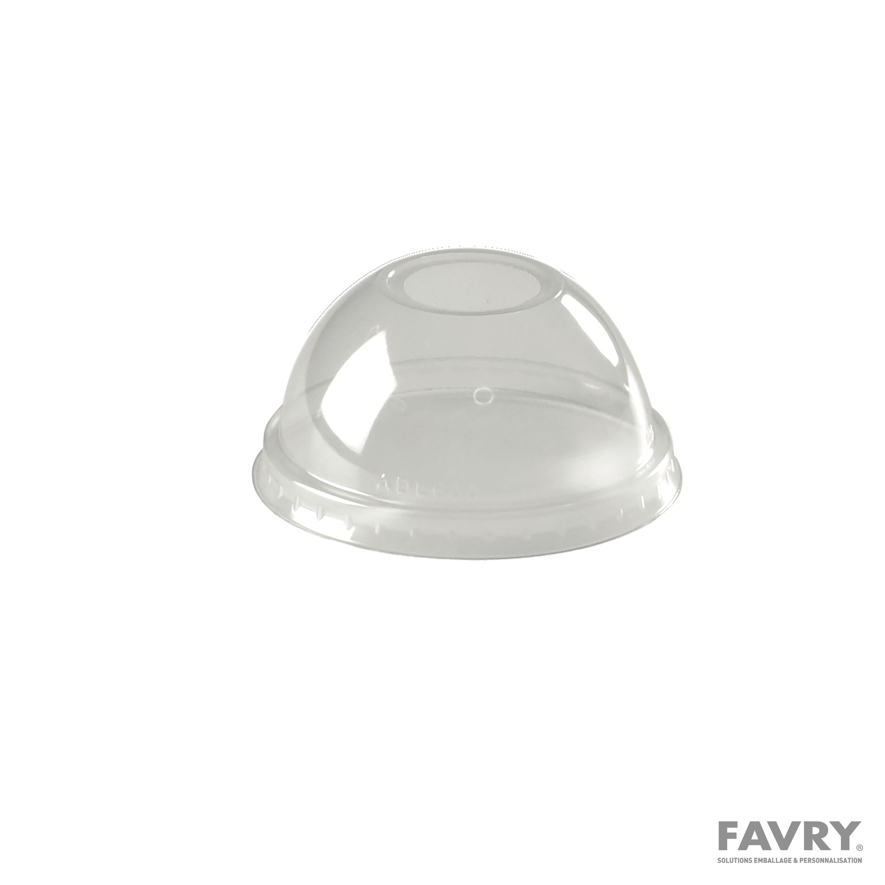 COUVERCLE DOME A TROU RPET SHAKER 20-25-30CL Ø78MM /50 pour 10844-10845-10846