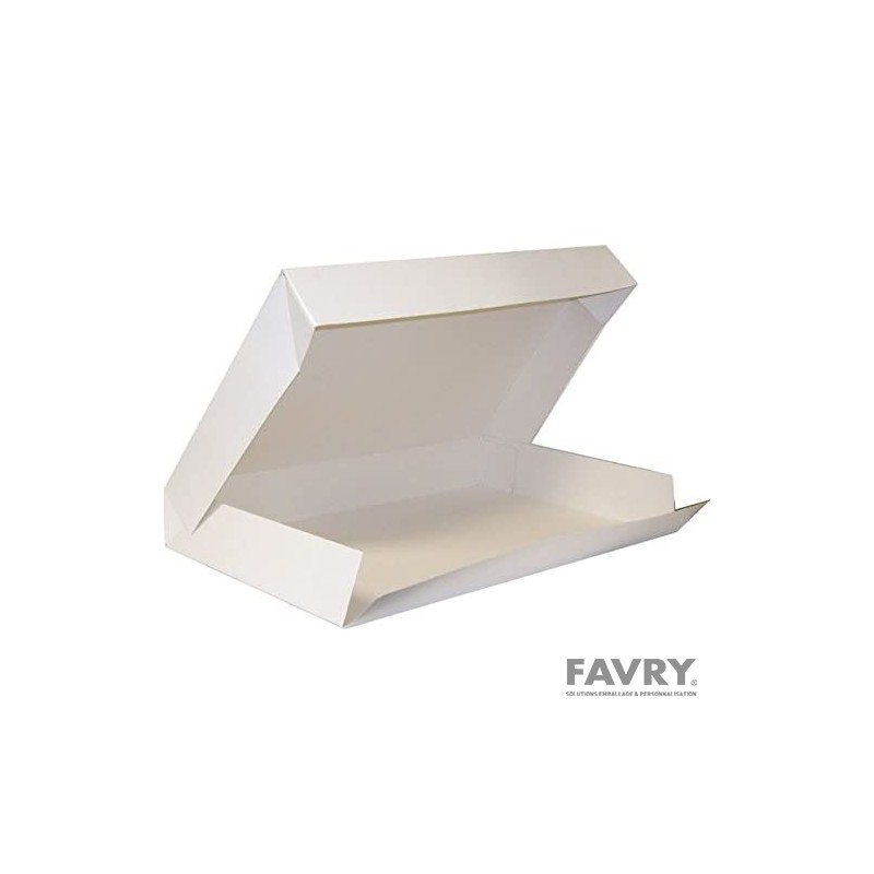 Boîte plateau traiteur blanche 33x43 cm | Favry