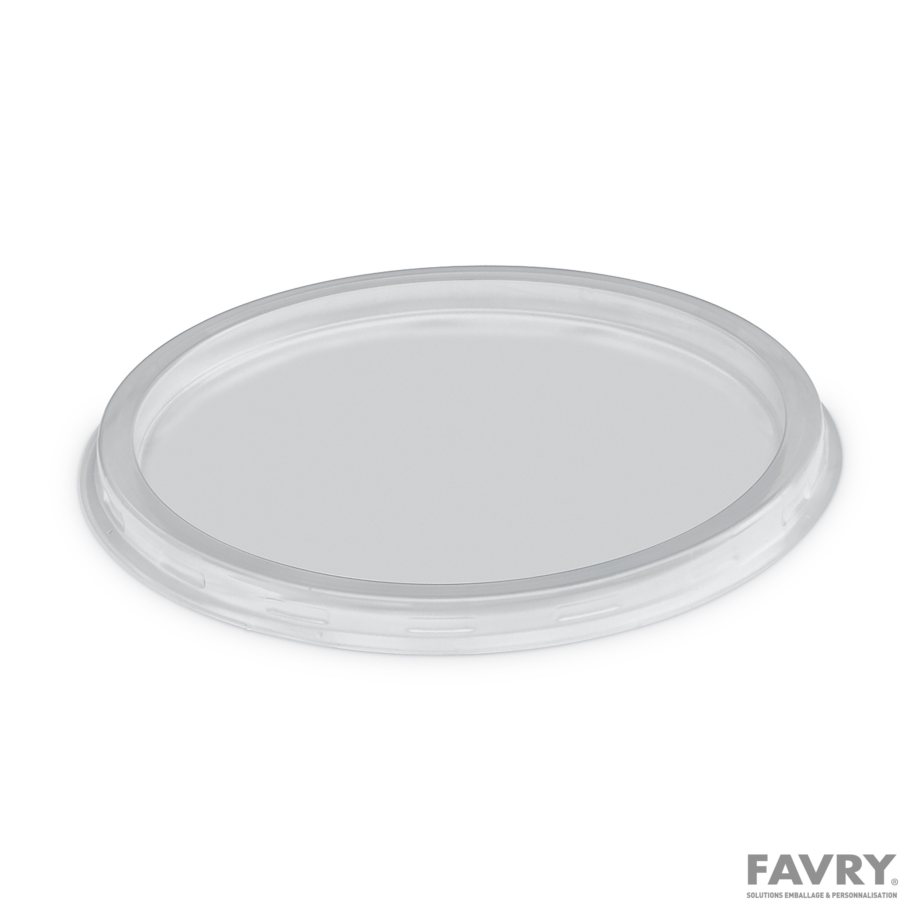 COUVERCLE TUSIPACK CRISTAL APET Ø122 H8MM ~50 pour 13580-35720-30709