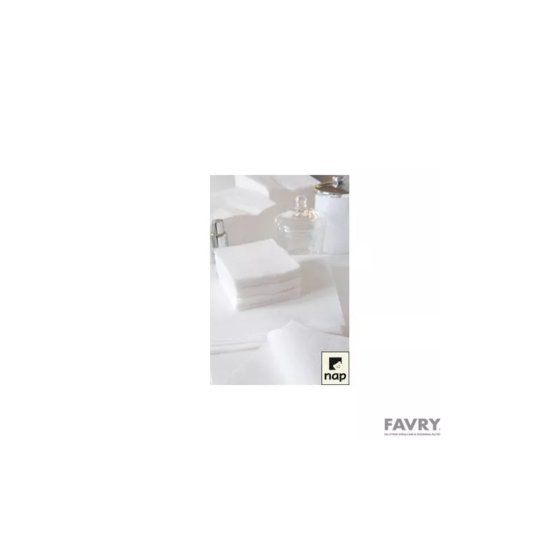 Serviette ouate blanche 2 plis 39 × 39 cm | Favry