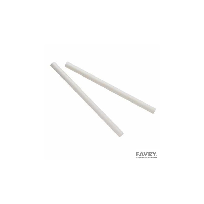 Chalumeau paille papier blanc 20 cm | Favry