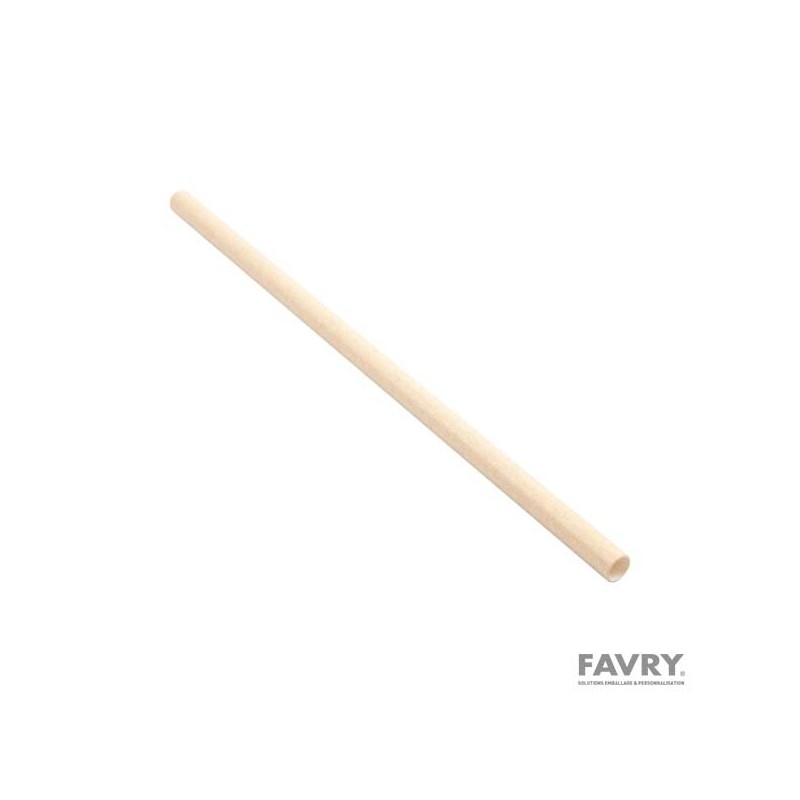 Chalumeau paille kraft brun 21 cm | Favry