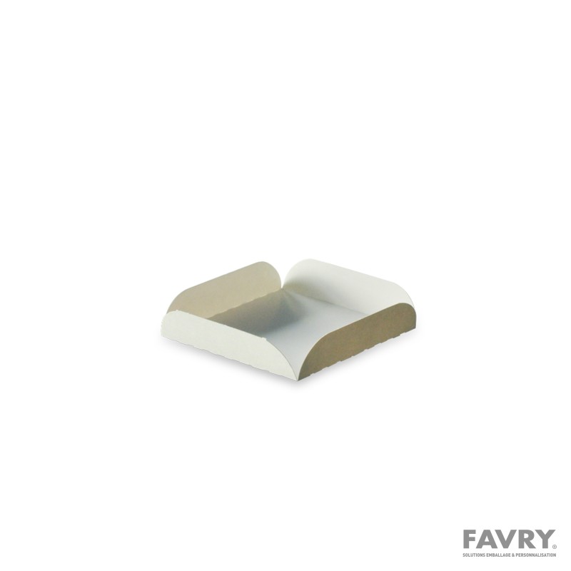Carré raine carton blanc 13 x 13 cm | Favry