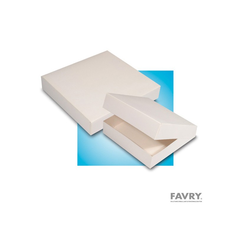 Boîte pâtissière blanche 20 x 08 cm | Favry