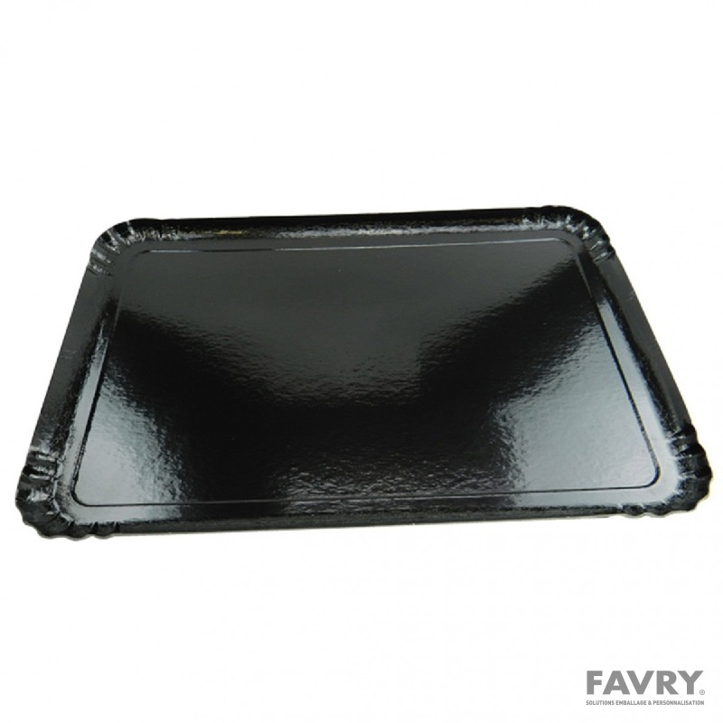 Plateau traiteur noir 28 x 42 cm | Favry