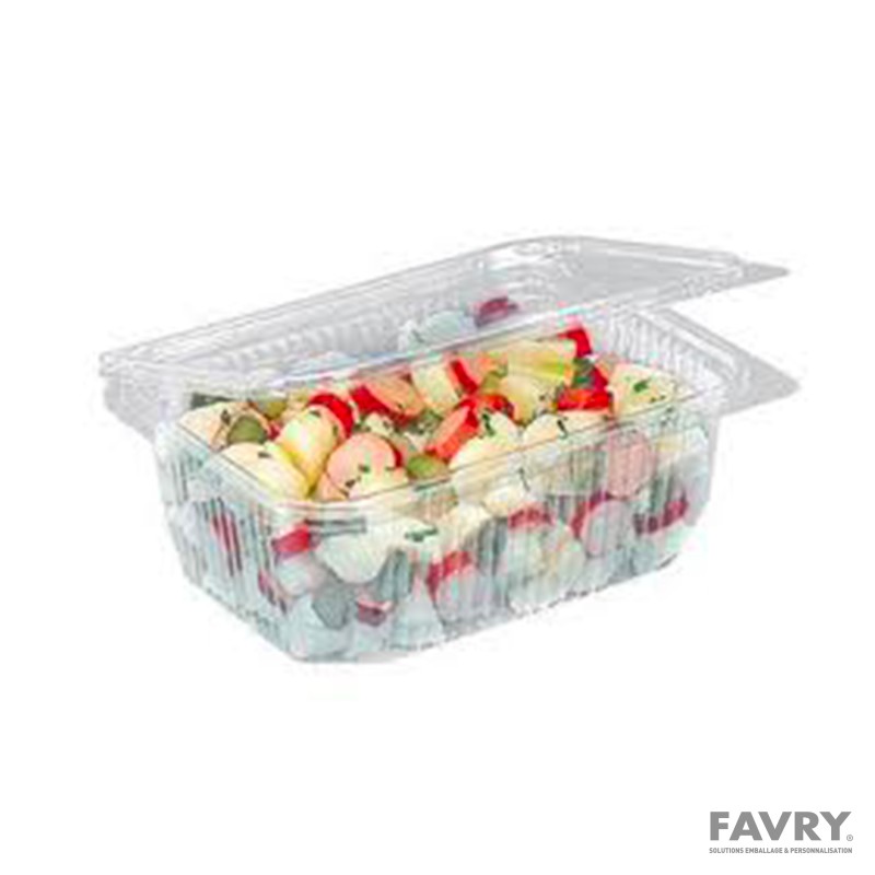 Barquette Optipack PET 1000 g avec couvercle