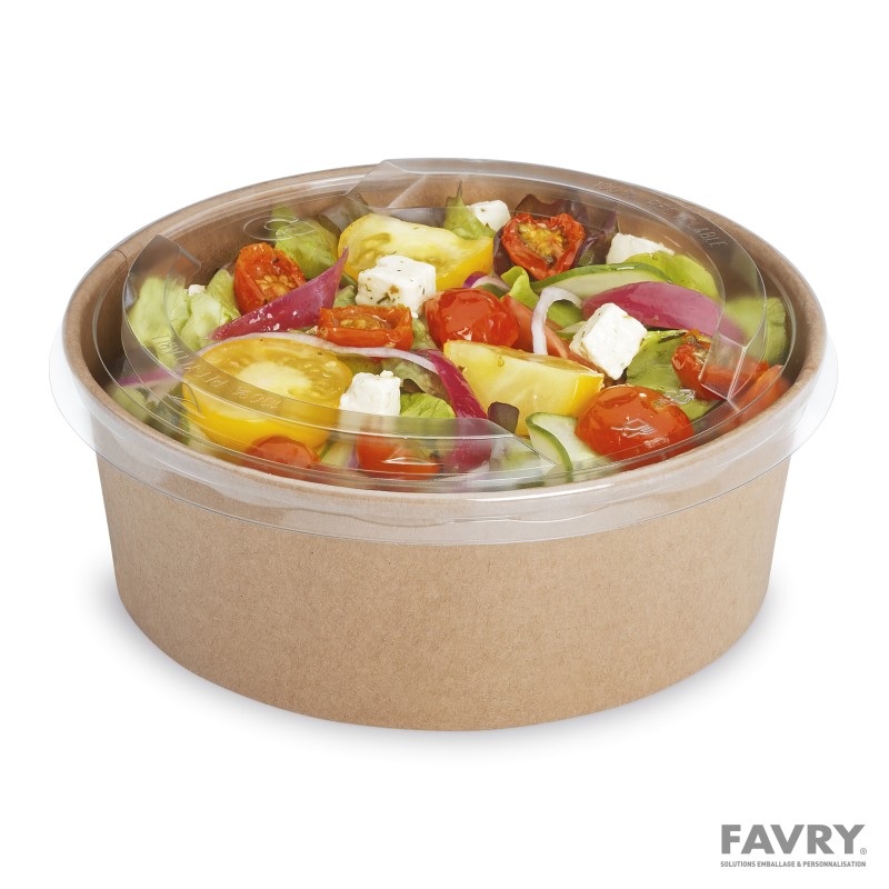Pot carton brun Ø164 mm 1100 ml | Favry