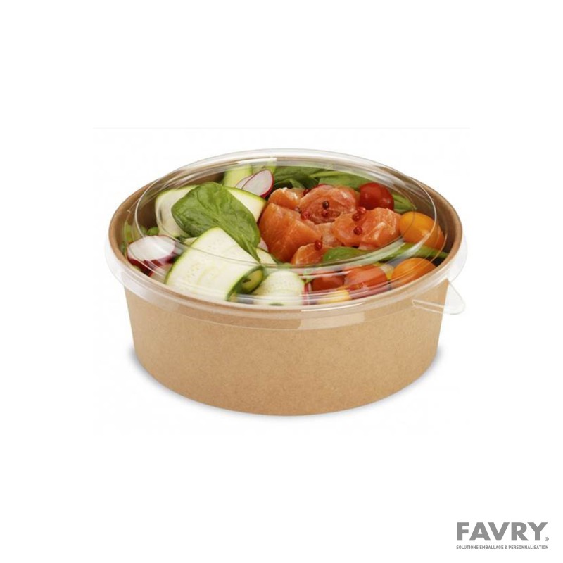 Pot carton brun Ø183 x H76 mm 1300 ml | Favry