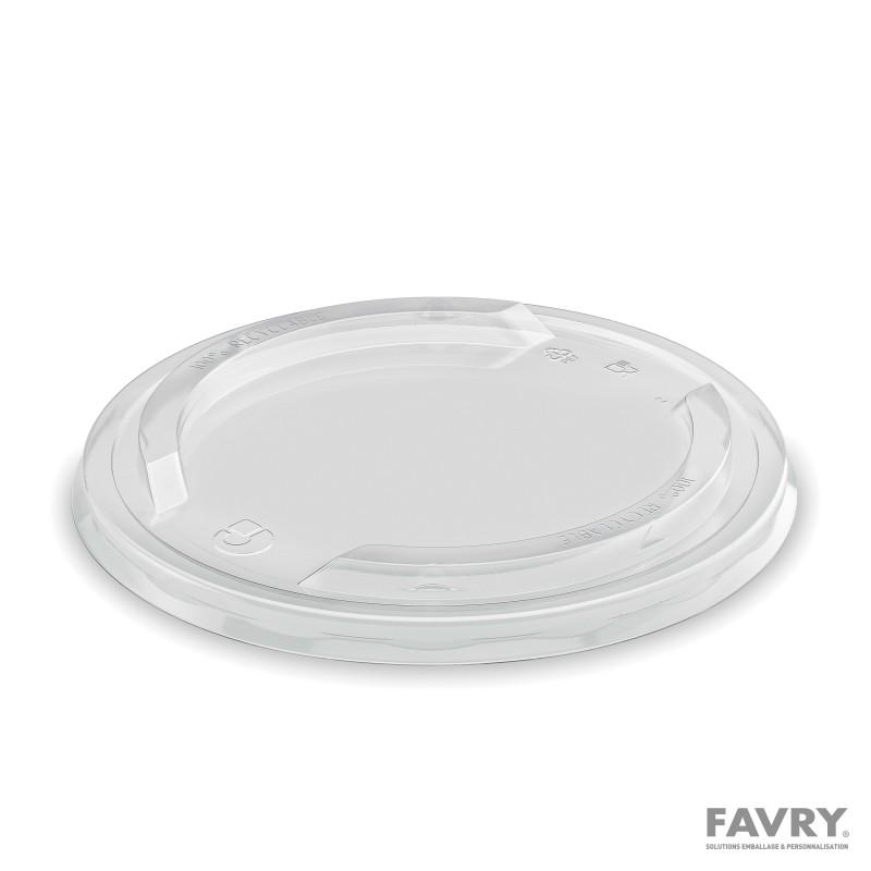 Couvercle PET Ø185 mm Favry | Paquet de 50