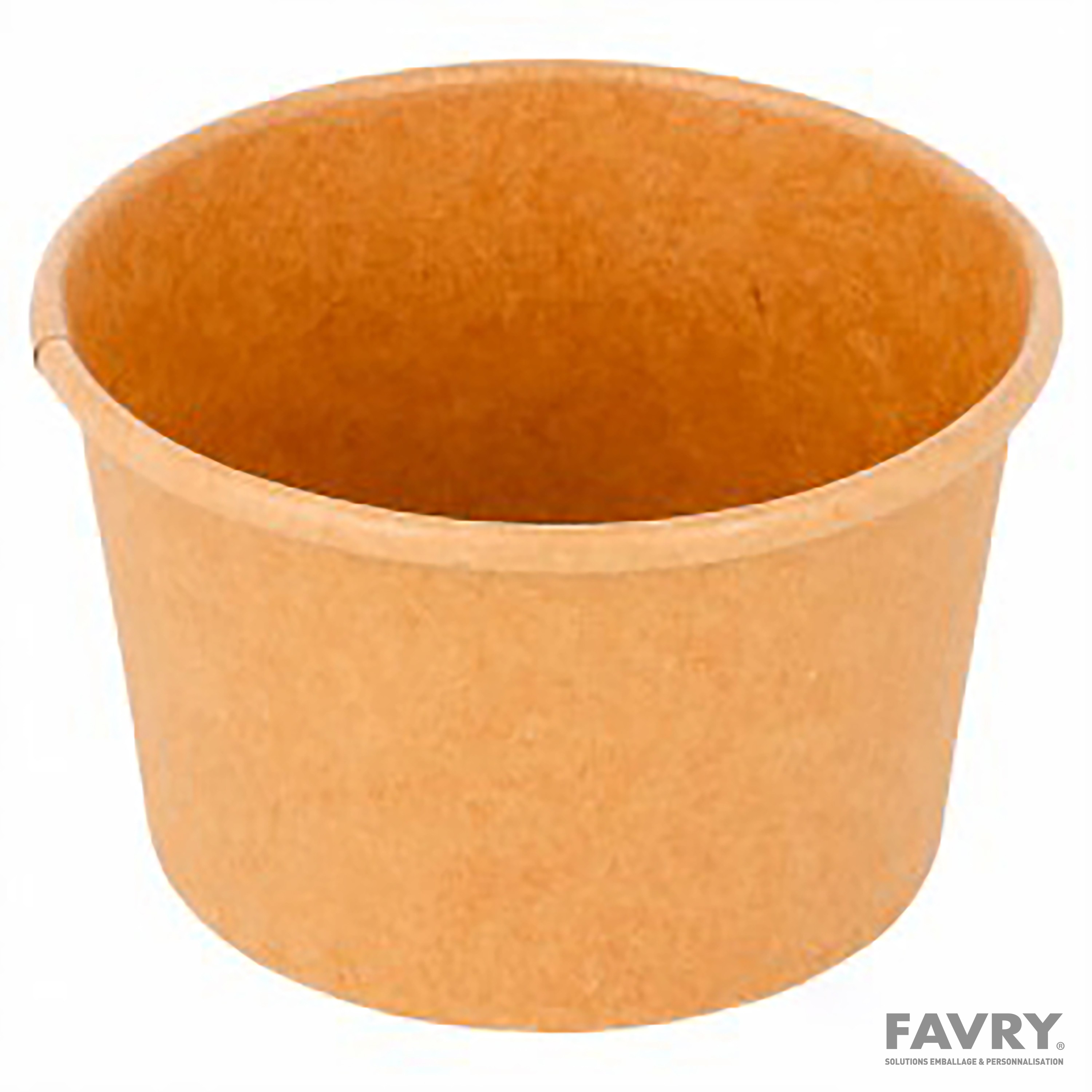 POT A GLACE CARTON BRUN 120ML Ø77 H47MM ~50 couv 34788