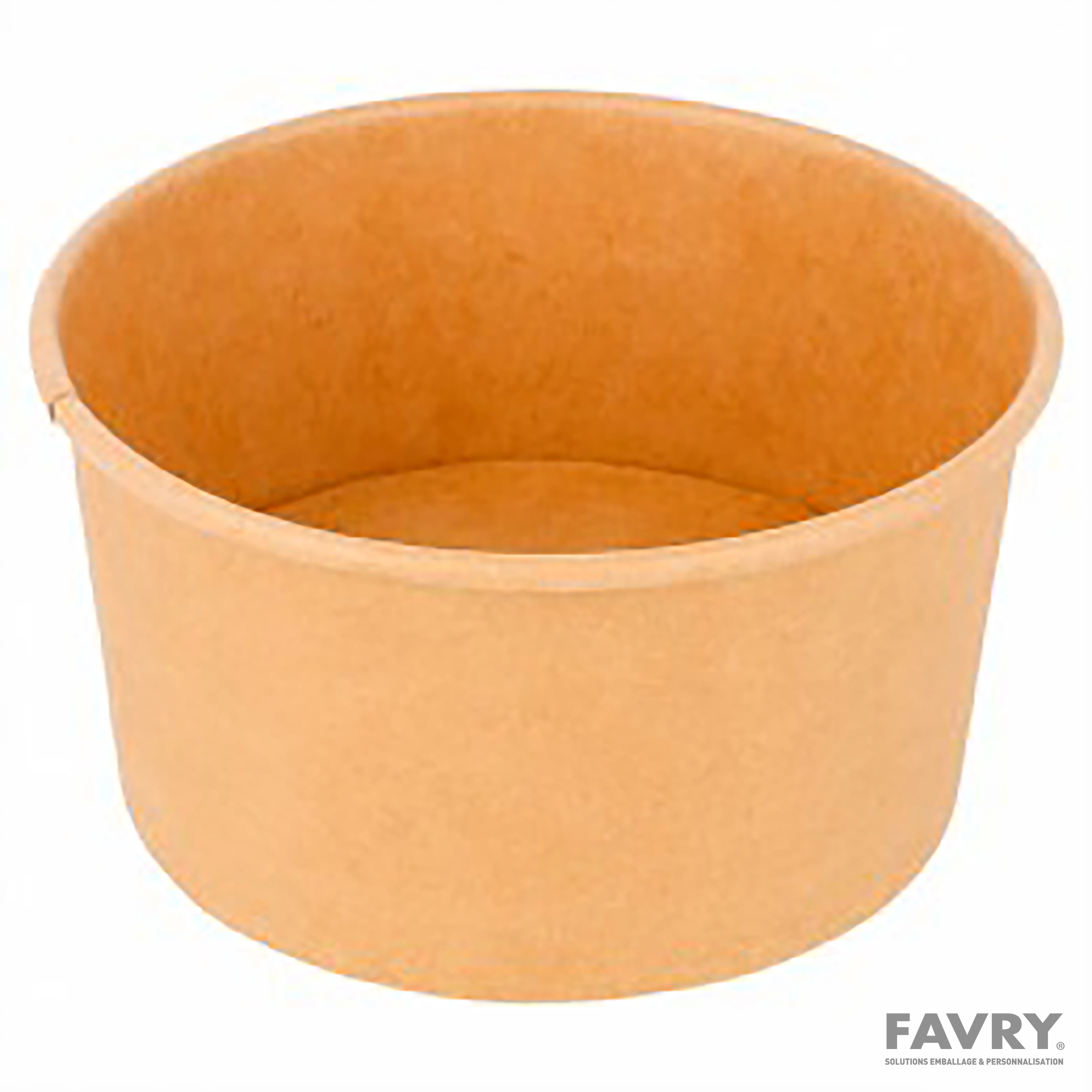 POT A GLACE CARTON BRUN 150ML Ø85 H45MM ~50 couv 34789