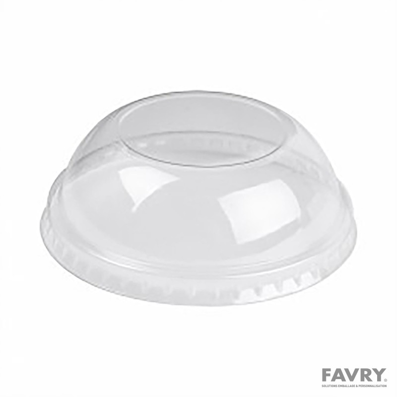 Couvercle dôme PET Ø85 mm pour pot à glace | Favry