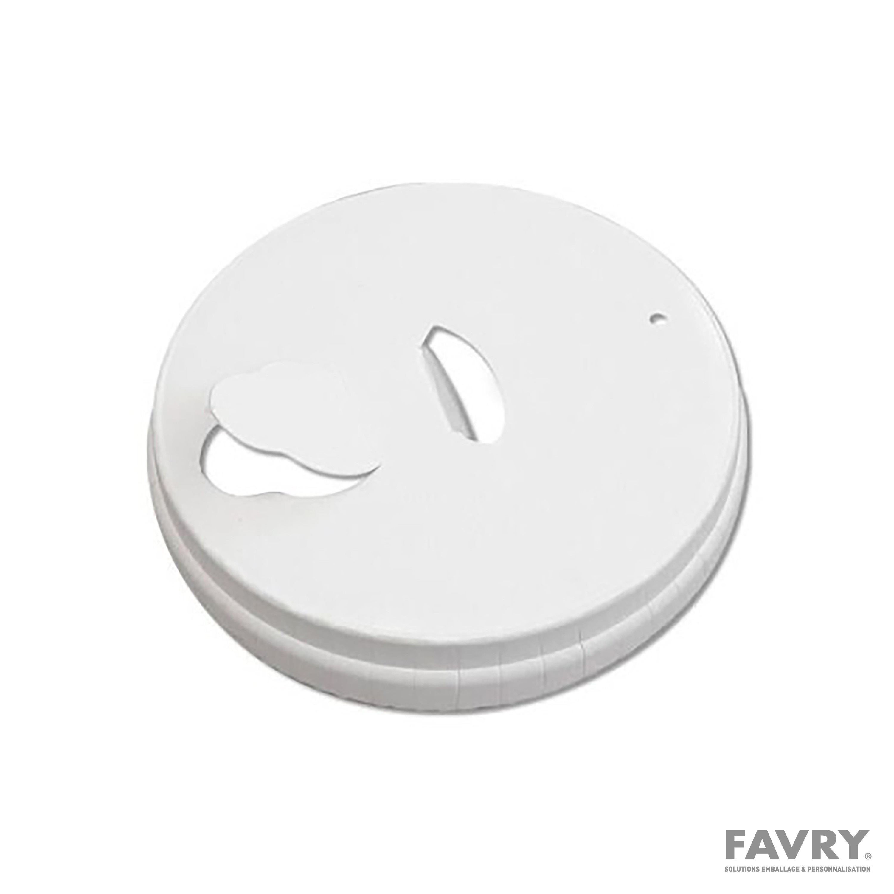 COUVERCLE CARTON BLANC Ø70MM+BEC VERSEUR ~50 pour 12262-35858-35859-36182