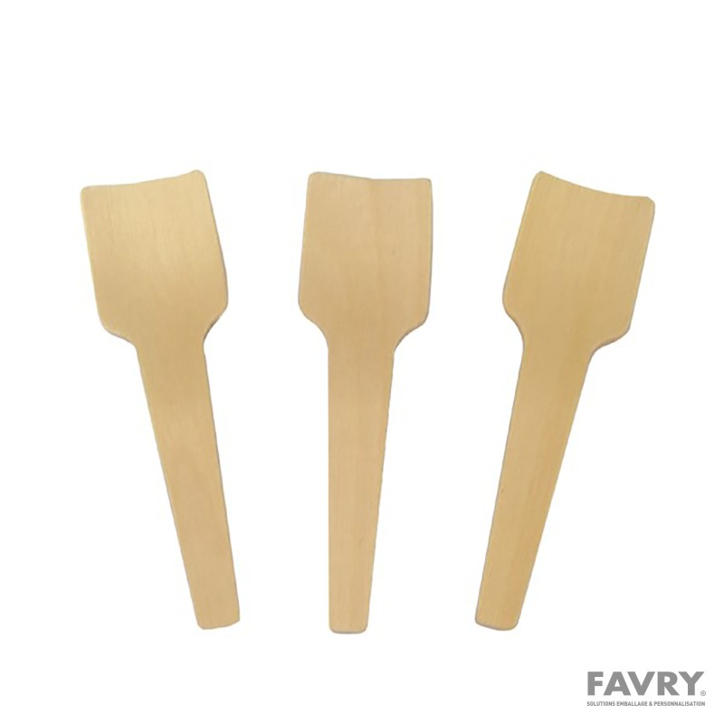 Cuillère à glace mini bois 7 cm | Favry