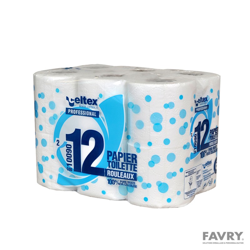Papier hygiénique blanc 2 plis 200F | Favry