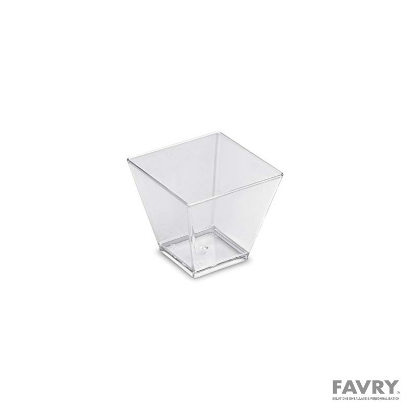 Verrine cristal pyramide PS 6 cl 48 x 48 x 46 mm