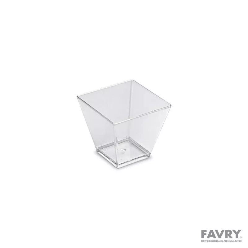 Verrine cristal pyramide PS 6 cl 48 x 48 x 46 mm