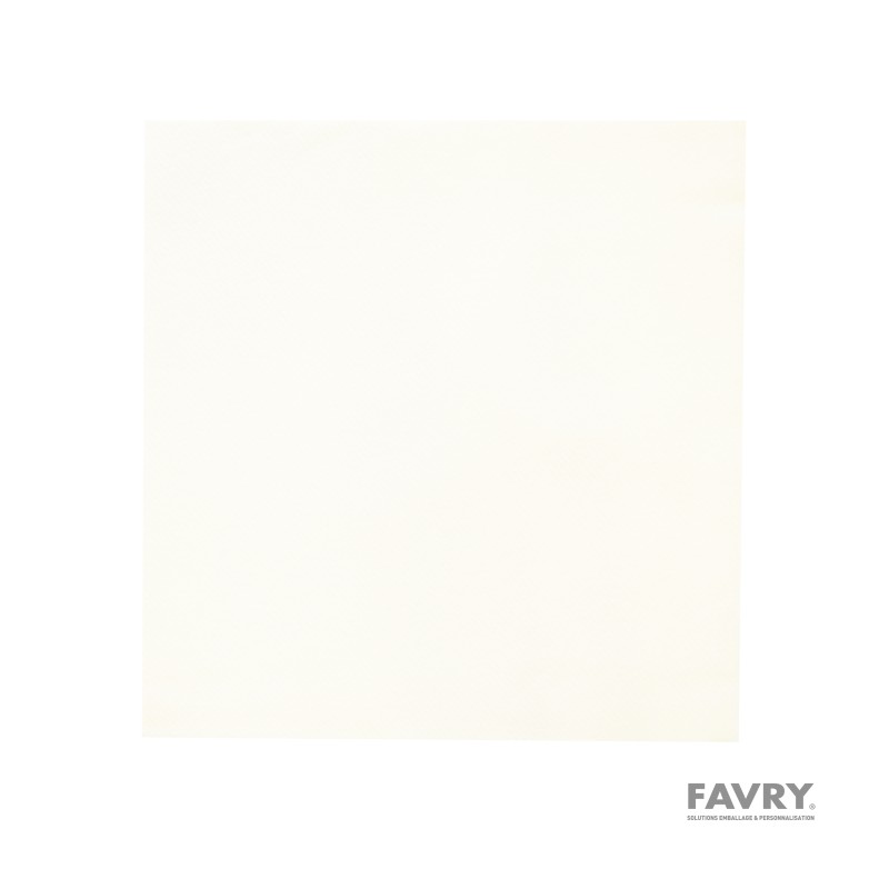 Serviette intissée blanche 40 × 40 cm | Favry